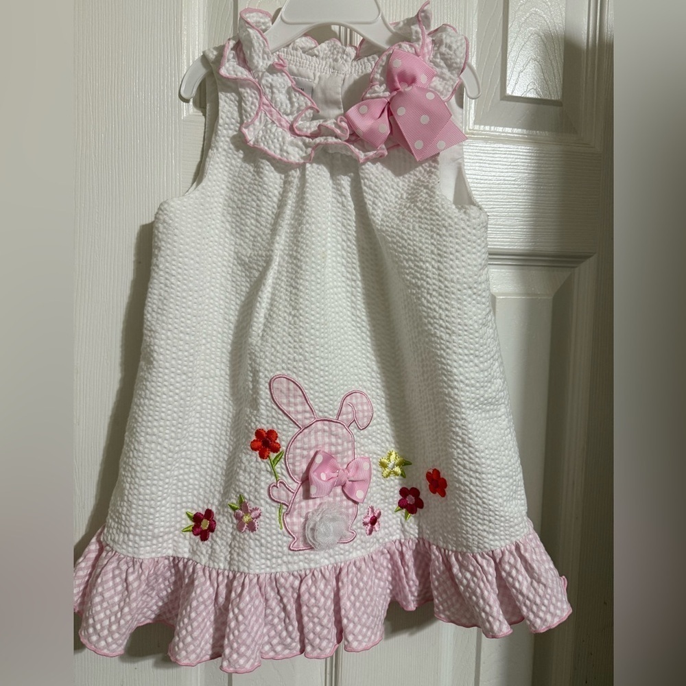 New Bonnie Jean Gingham Bunny Drress